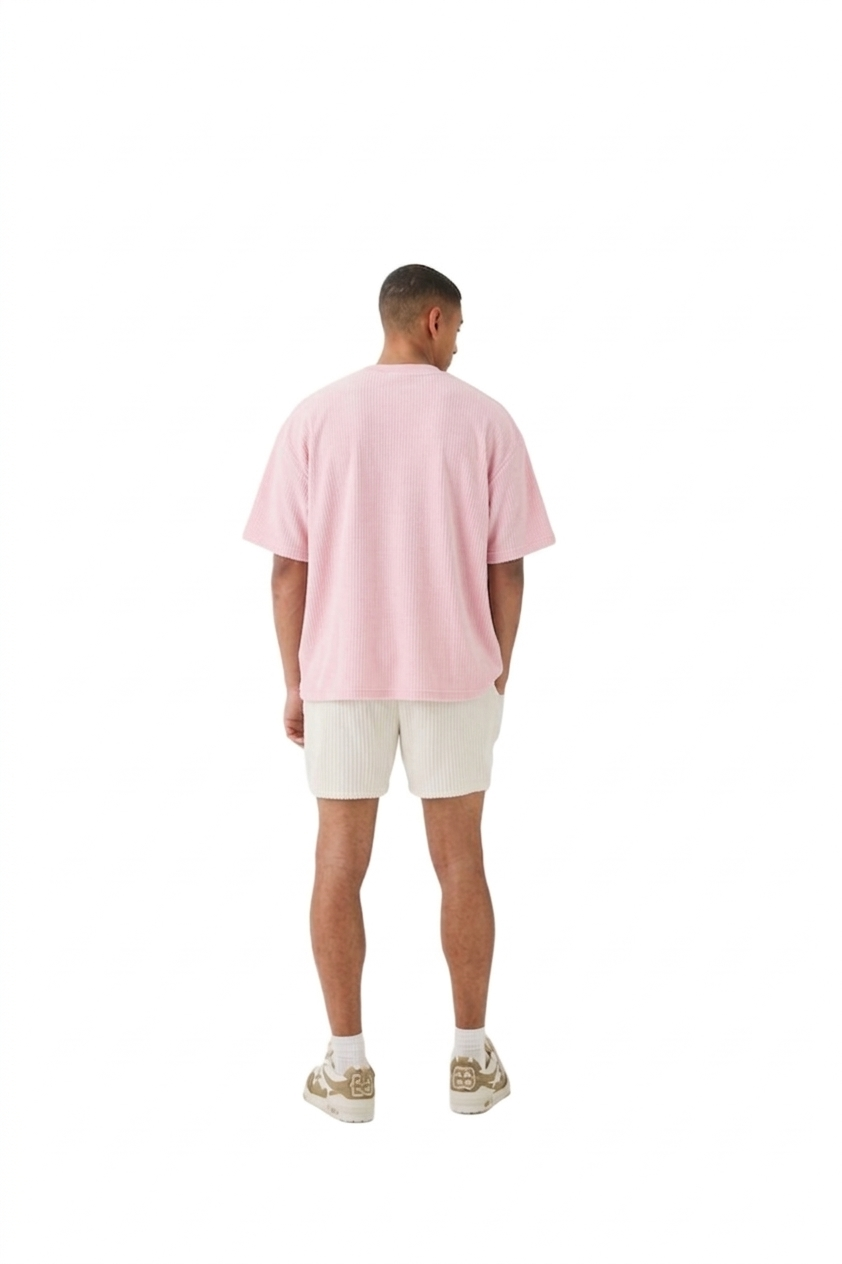 Baby Pink Terry Oversized Tee