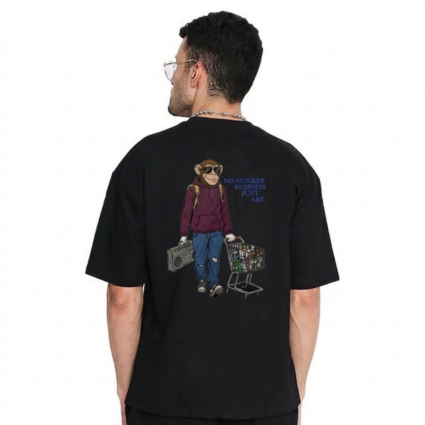 No Monkey Business Oversized Tee