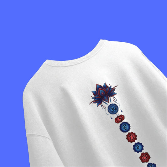 Sacred Alignment Chakra Terry Oversized Tee