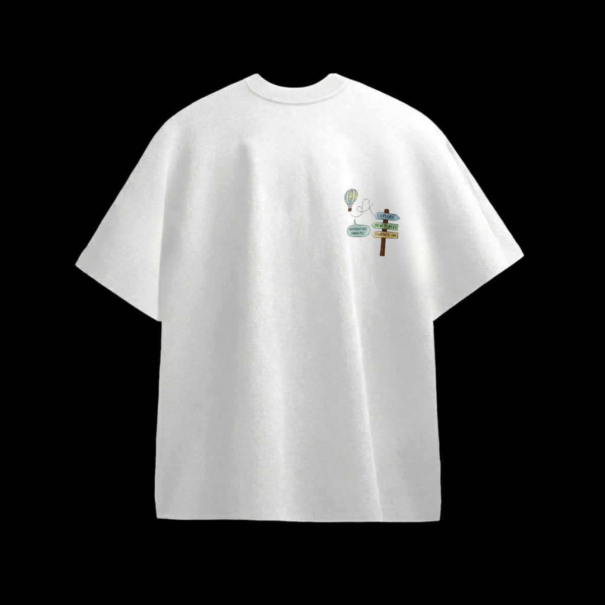 Journey Awaits Terry Oversized Tee