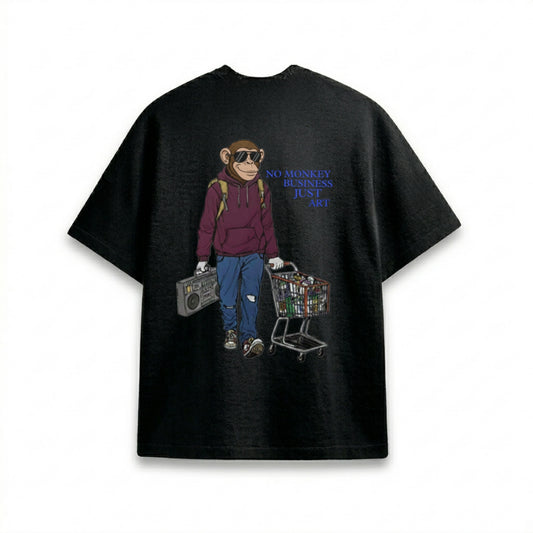 No Monkey Business Oversized Tee