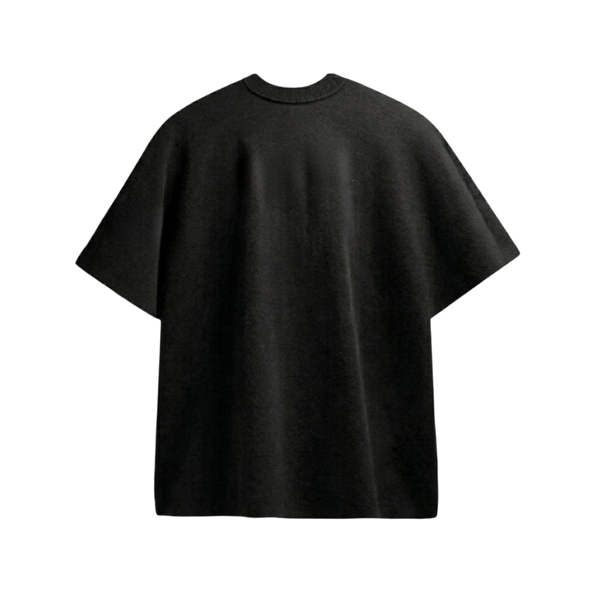 Black Unisex Terry Oversized Tee