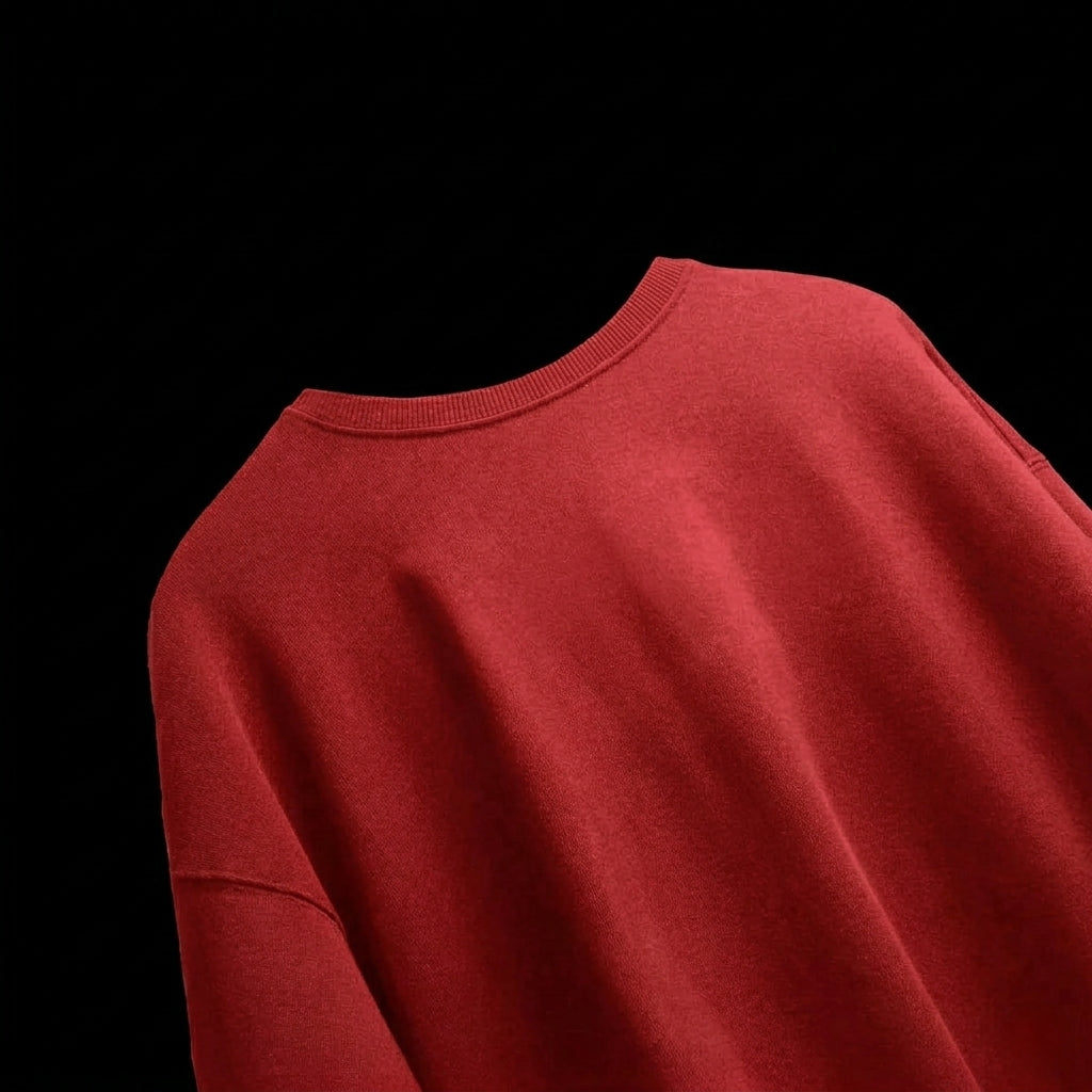 Red Unisex Terry Oversized Tee