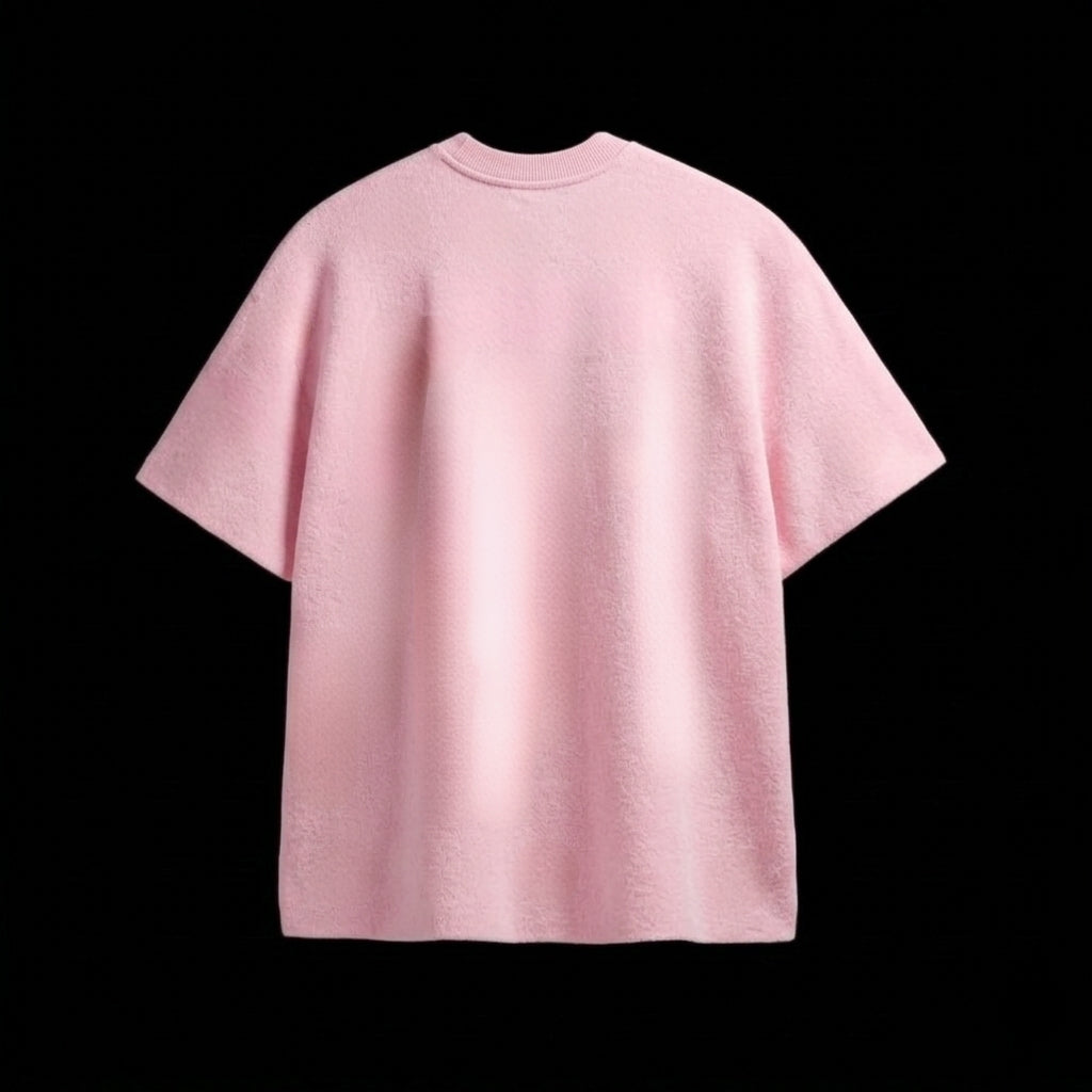 Baby Pink Terry Oversized Tee