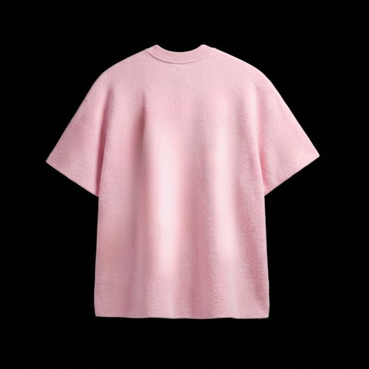 Baby Pink Terry Oversized Tee