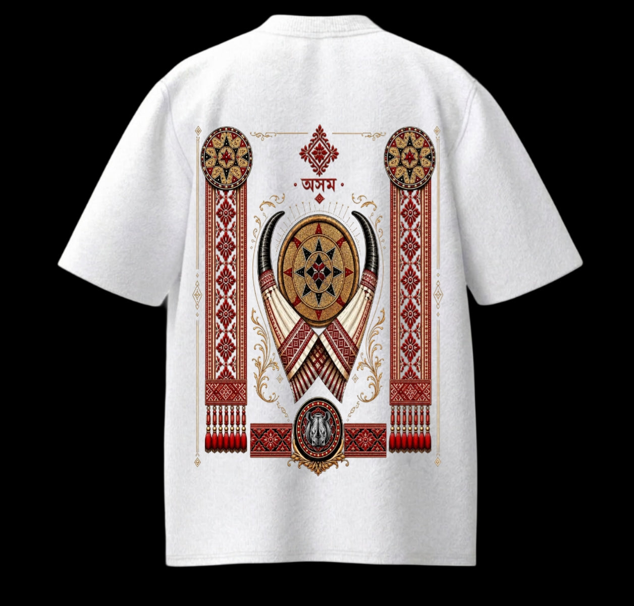 Assam Heritage Unisex Terry Oversized Tee