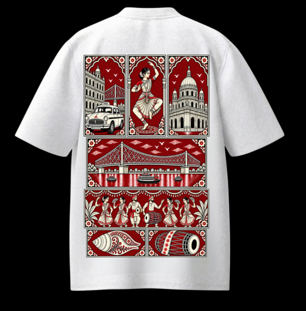 Bengal-Where Heritage Lives Unisex Terry Oversized Tee